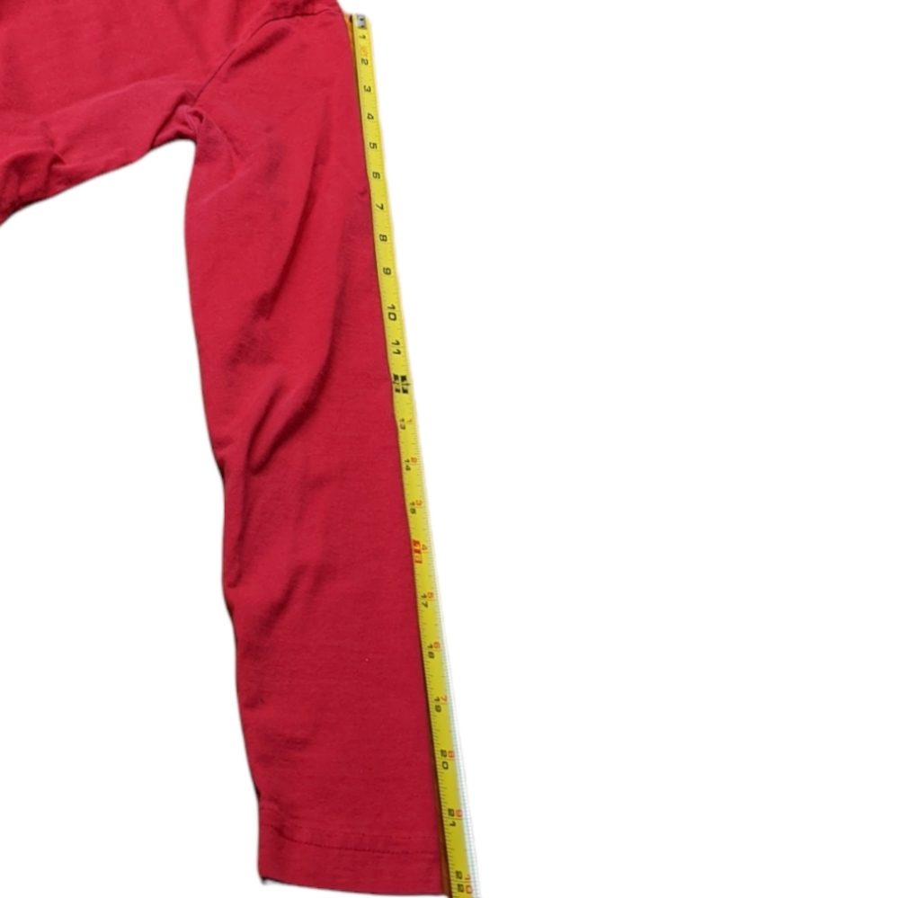 Ladies Moda International XS Red Long Sleeve Crew Neck Tee shirt - Picture 7 of 7
